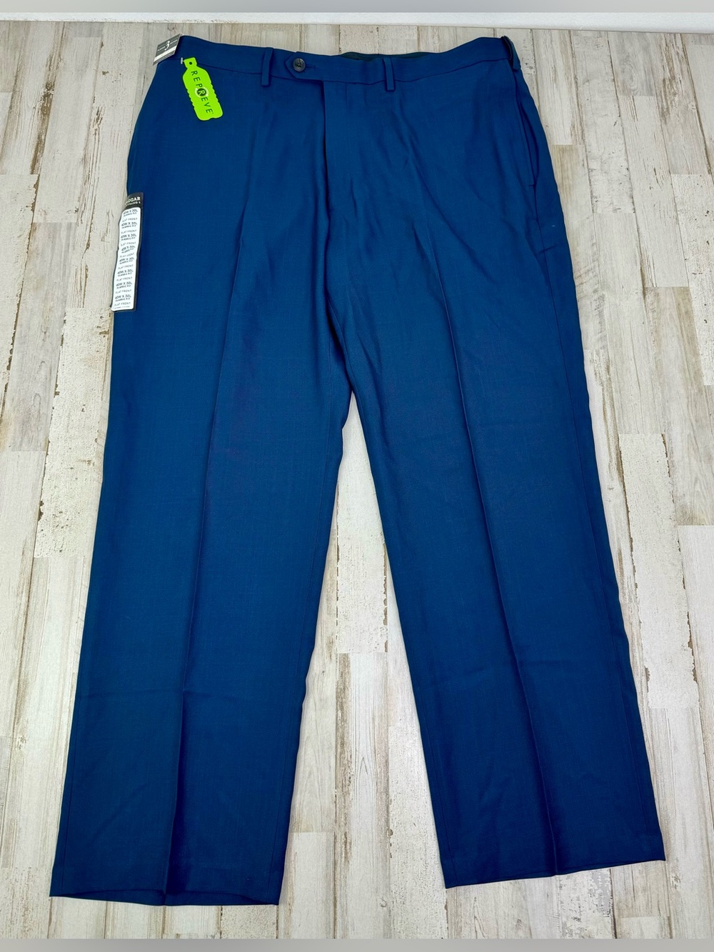 Haggar Standards Classic Fit Premium Stretch Dress Pants 40x32 Blue NWT